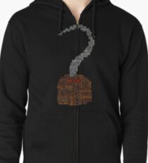 Captain Hook Once Upon A Time Typography Zipped Hoodie
