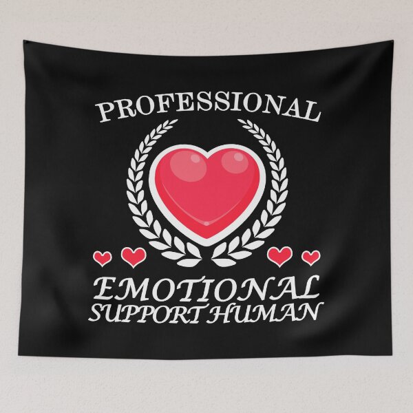 Item preview, Professional Emotional Support Human – Certified Red Heart Care Therapist  designed and sold by The Green Corner.