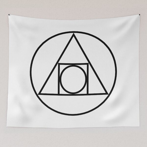 Item preview, The Squared Circle in White designed and sold by Greenwood2112.