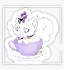 Lavenpurrr Latte Sticker