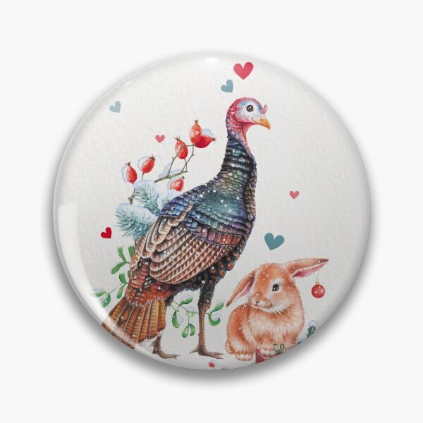 Item preview, Turkey and bunny by Maria Tiqwah designed and sold by Maria Tiqwah.