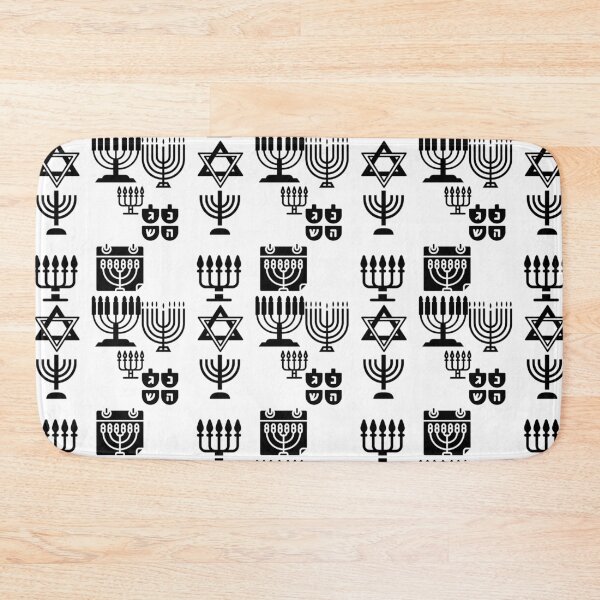 Aperçu de l'œuvre Dreidels Menorahs Étoile de David pour Hanoukka créée et vendue par PatternsRUs.