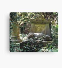 Highgate Cemetery the Chief Mourner Canvas Print