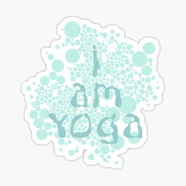 i am yoga design Sticker