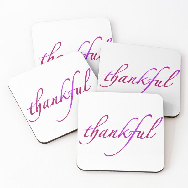 Item preview, Thankful Script designed and sold by Happyhobbithole.
