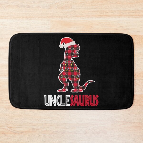 Item preview, Dinosaur Christmas Buffalo Pajamas matching family Unclesaurus designed and sold by tinypurpleland.