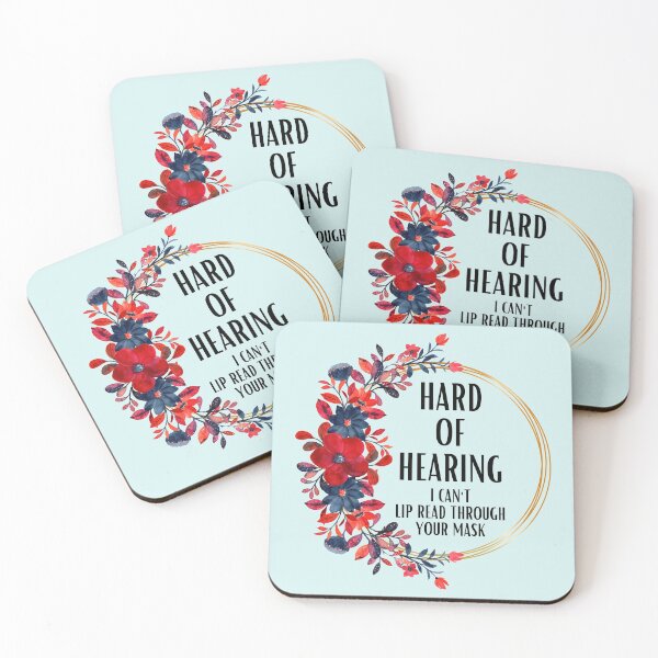 Item preview, Hard of Hearing Awareness Design for Lip Reading with Face Mask designed and sold by Hopscotch Shop Designs.