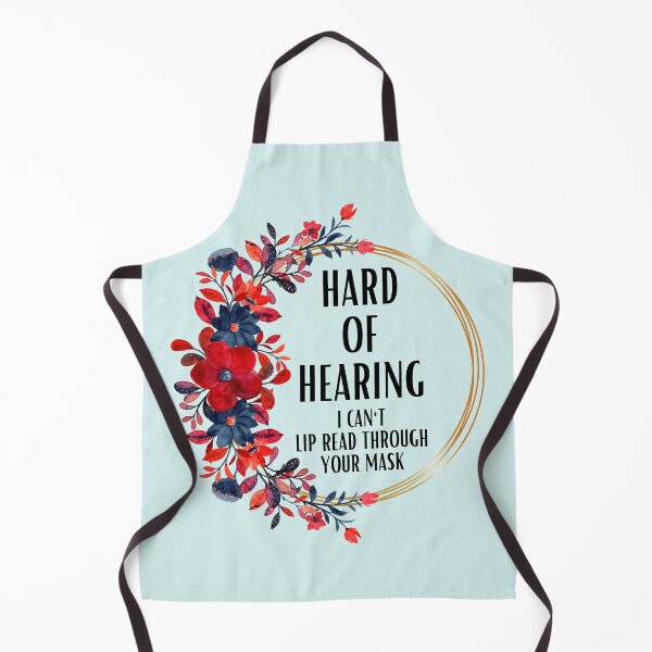 Item preview, Hard of Hearing Awareness Design for Lip Reading with Face Mask designed and sold by Hopscotch Shop Designs.