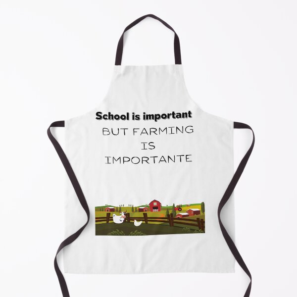 Item preview, School is important but farming is importanter,Farm Farmer Gift designed and sold by piskwi.