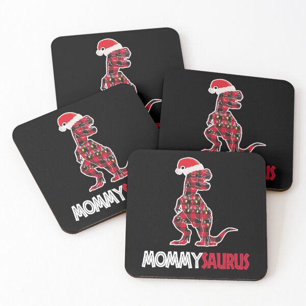 Item preview, Dinosaur Christmas Buffalo Pajamas matching family Mommysaurus designed and sold by tinypurpleland.