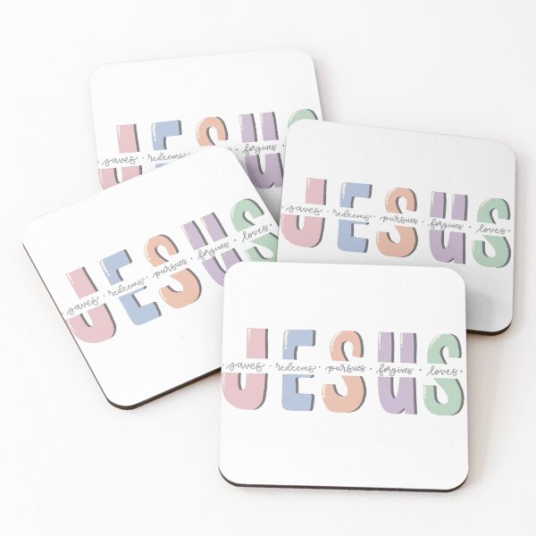 Item preview, JESUS | saves, redeems, pursues, forgives, loves designed and sold by JulieannMalynda.