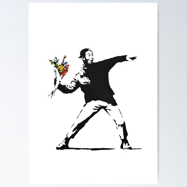 Item preview, PogChamp Banksy Flower Thrower designed and sold by Pzuggler.