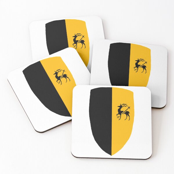 Item preview, A 14th Century Heater Shield featuring a Black Stag Insignia designed and sold by Katy Briant.