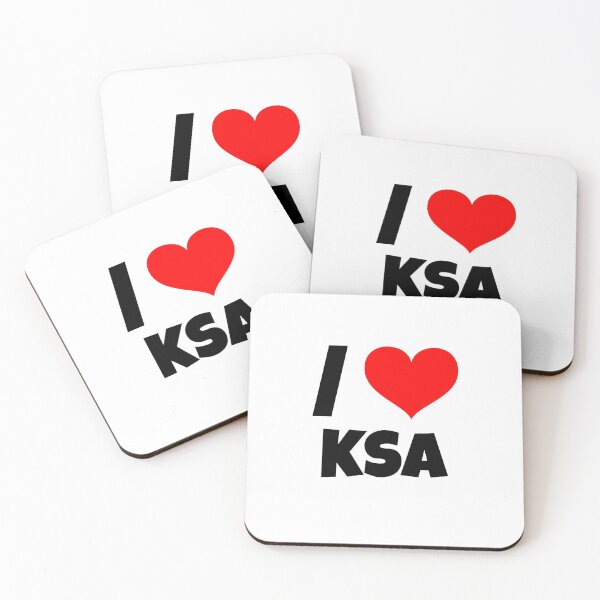 Item preview, I love KSA with a red heart designed and sold by ArabCorner.