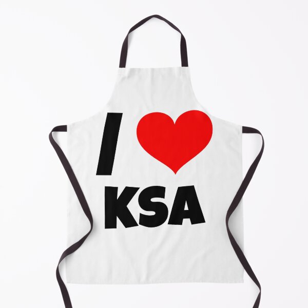 Item preview, I love KSA with a red heart designed and sold by ArabCorner.