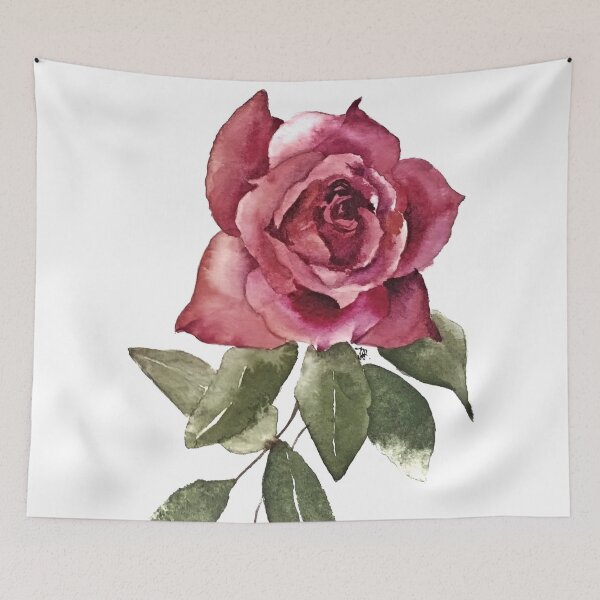 Item preview, Full Rose Watercolor Illustration designed and sold by epeyotte.