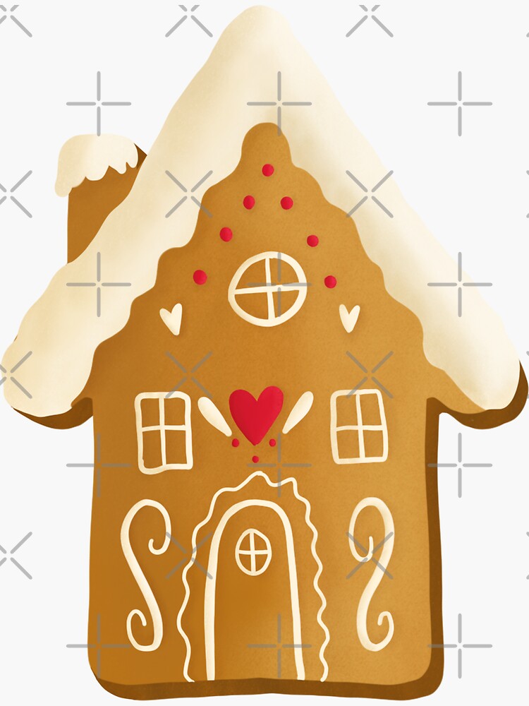 Gingerbread House with a Heart by KatLangeDesign