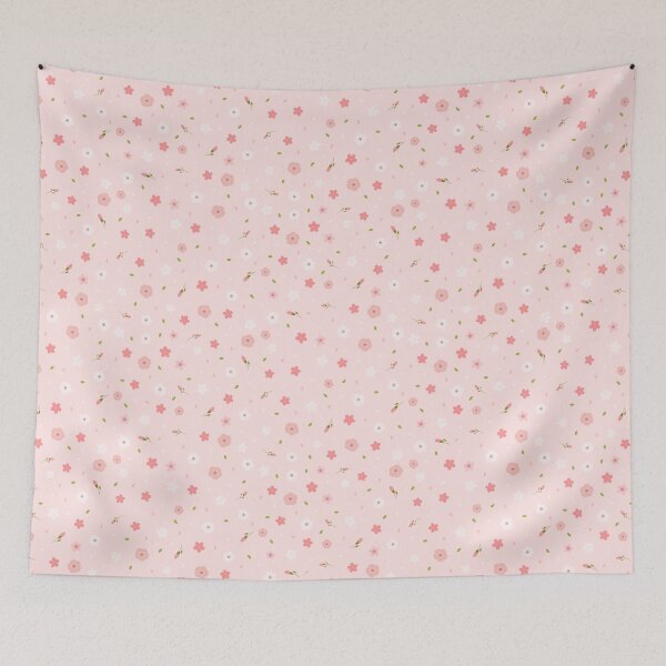 Item preview, Pink cherry blossom flower pattern phone case with pink background by JazzCats  designed and sold by jazzcats.