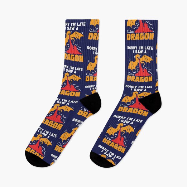 Item preview, Sorry I'm Late I Saw a Dragon designed and sold by jaygo.