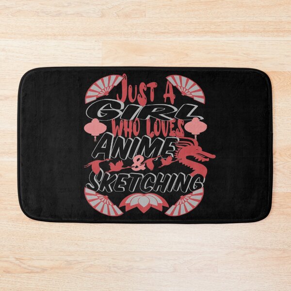 Item preview, cute anime fan quote red and black-Love anime and sketching designed and sold by steven8899.