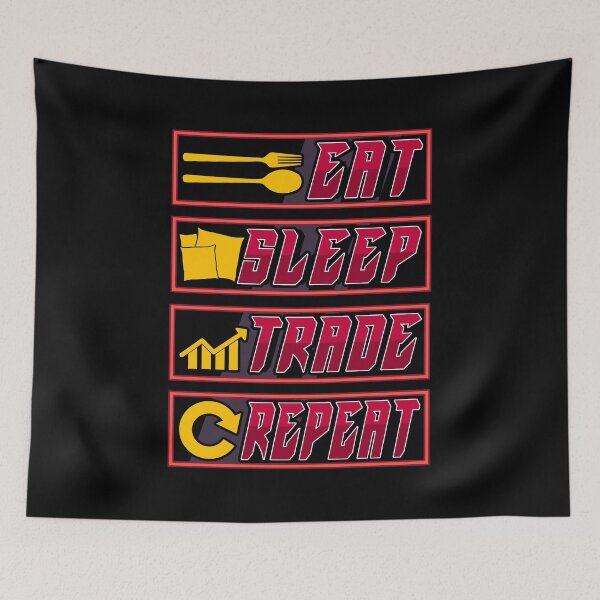 Item preview, Funny Eat Sleep Trade Repeat Investors designed and sold by perfectpresents.