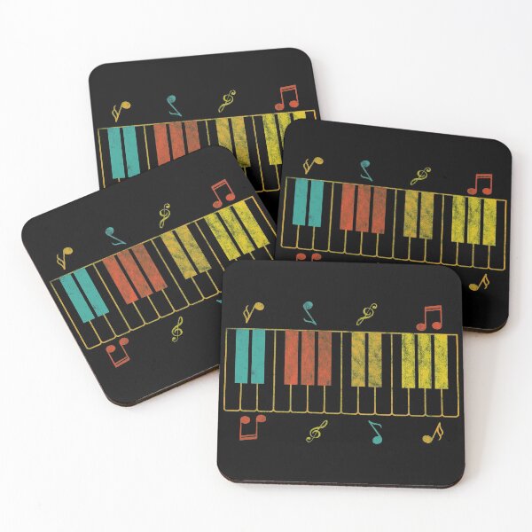 Artikelvorschau, Retro Piano Keys, Geschenkidee für Klavierliebhaber. entworfen und verkauft von helliazidi.