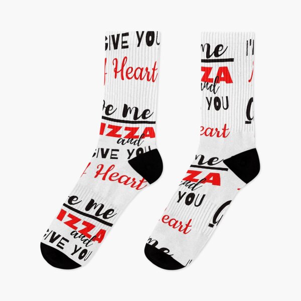 Item preview, Give me pizza and i'll give you my heart! designed and sold by 360DESIGNING.