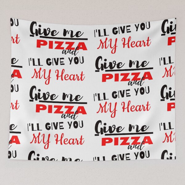 Item preview, Give me pizza and i'll give you my heart! designed and sold by 360DESIGNING.