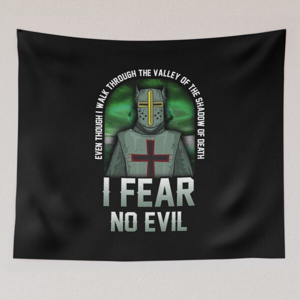 Item preview, Shadow of Death, I Fear No Evil Christian Templar designed and sold by perfectpresents.