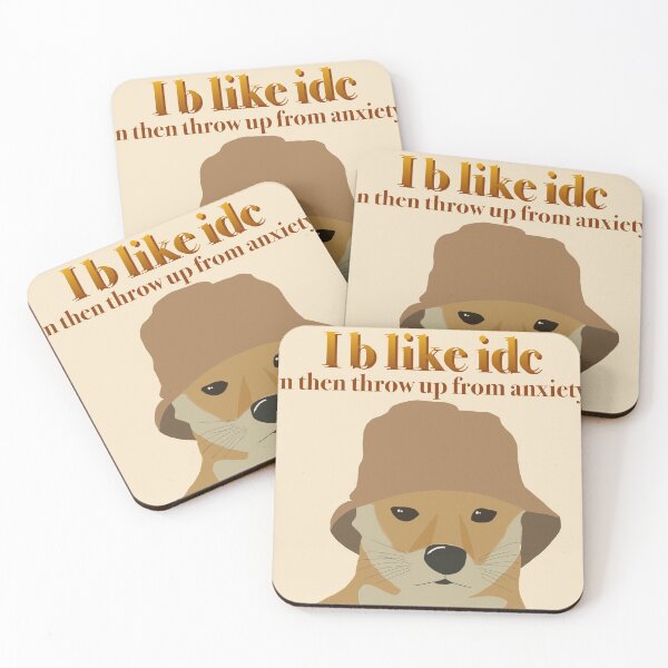 Item preview, dog reaction anxiety meme designed and sold by ai-light.