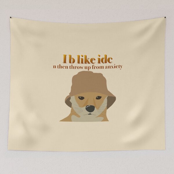 Item preview, dog reaction anxiety meme designed and sold by ai-light.