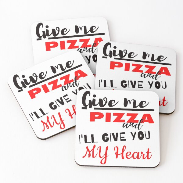 Item preview, Give me pizza and i'll give you my heart! designed and sold by 360DESIGNING.