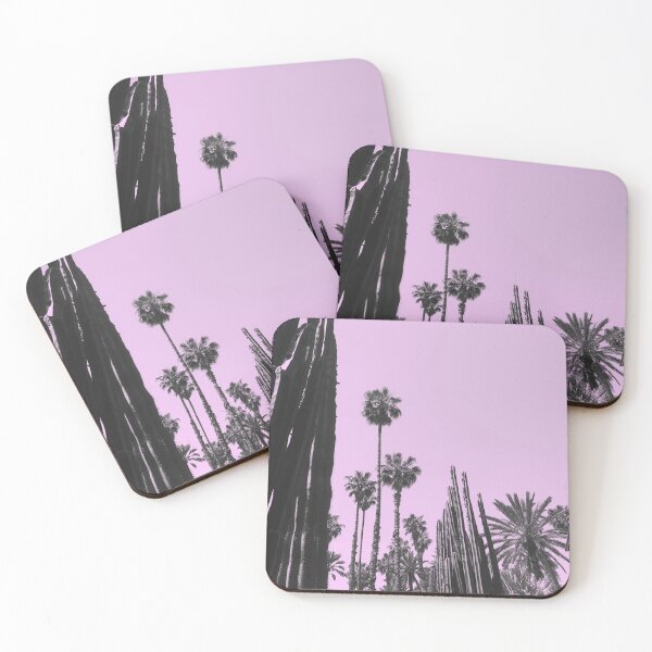 Item preview, Palm trees and cactus pink/purple print designed and sold by yumistudios.