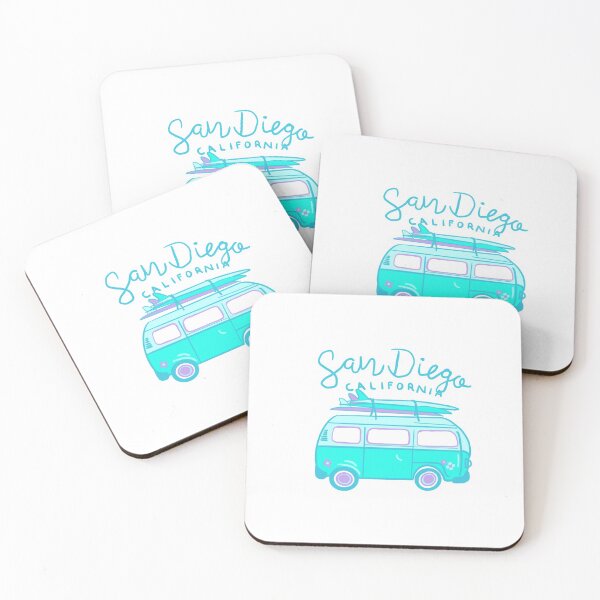 Item preview, San Diego California with surfboards in car designed and sold by Kate15080.