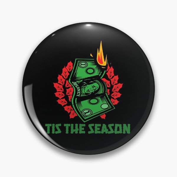 Item preview, Tis The Season Burning Money with Wreath Christmas Consumer designed and sold by RKSDesigns.