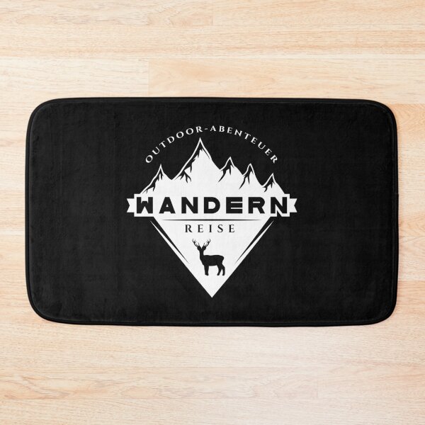 Item preview, Outdoor adventure | Hiking trip | German hiking | black hiking t-shirt designed and sold by Ainbowz-Artwork.