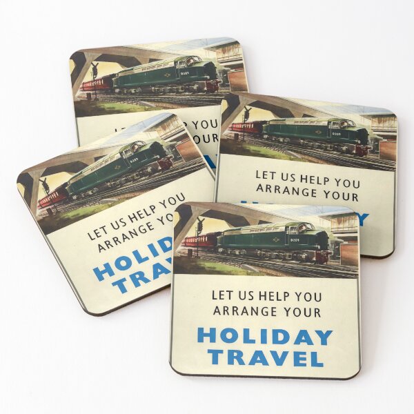 Item preview, retro classic Holiday Travel poster designed and sold by CorasPosters.