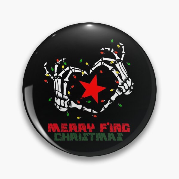 Item preview, Merry Fing Christmas With Star, Light and Bone Hands designed and sold by RKSDesigns.