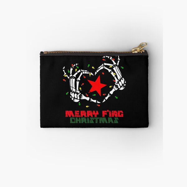 Item preview, Merry Fing Christmas With Star, Light and Bone Hands designed and sold by RKSDesigns.