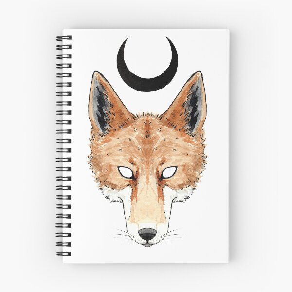 Item preview, Witchy moon fox watercolour portrait designed and sold by Elliezart.