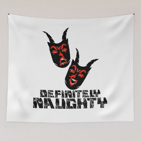 Item preview, Drama Masks Definitely Naughty Christmas Funny designed and sold by RKSDesigns.