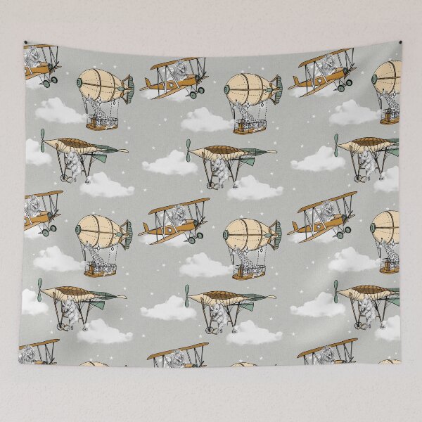 Item preview, Flying safari designed and sold by Petit Faon Prints.