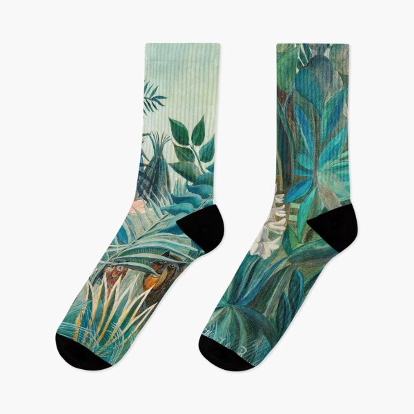 Item preview, Wildlife in Tropical Jungle Painting designed and sold by VintageArchive.