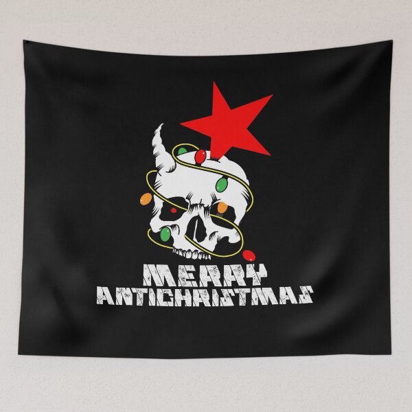 Item preview, Merry AntiChristmas with Skull Lights and Star designed and sold by RKSDesigns.