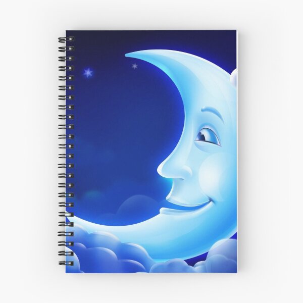 Item preview, humorous illustration of the crescent time of the moon designed and sold by 42youbest.