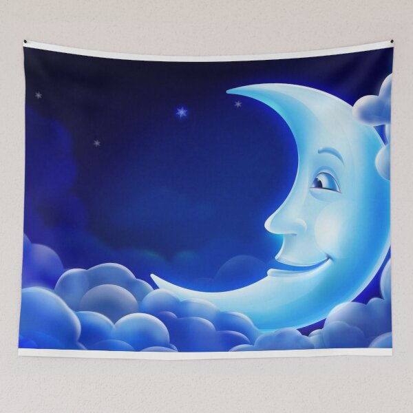 Item preview, humorous illustration of the crescent time of the moon designed and sold by 42youbest.