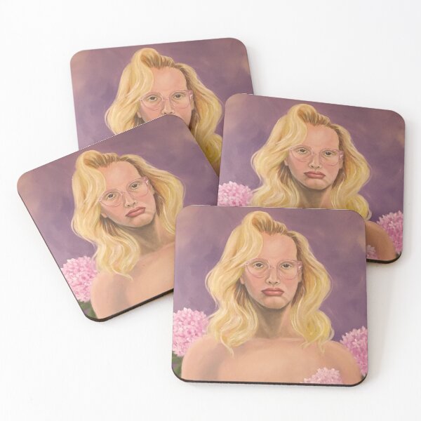 Item preview, Self portrait with Hydrangeas  designed and sold by ArtbyLutz.