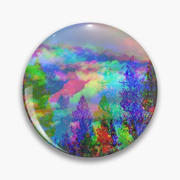 Item preview, Rainbow Psychedelic Colorful Forest  designed and sold by EdenLiving.