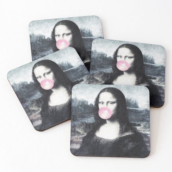 Item preview, Mona Lisa blowing bubblegum bubbles  designed and sold by Underdott.