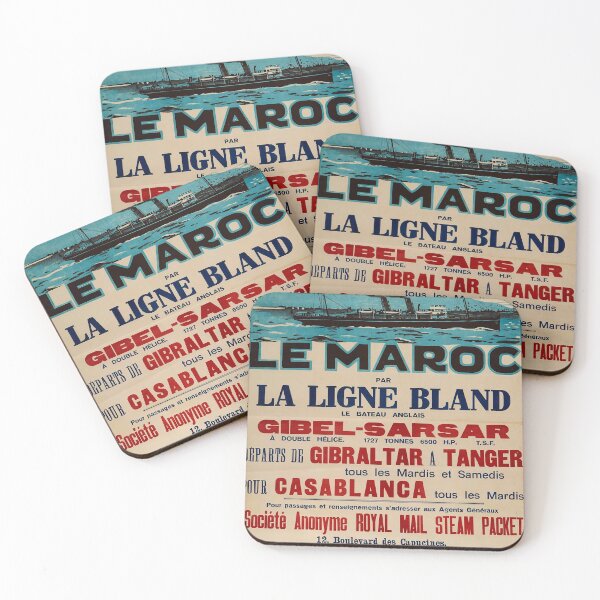 Item preview, retro classic Le Maroc poster designed and sold by CorasPosters.